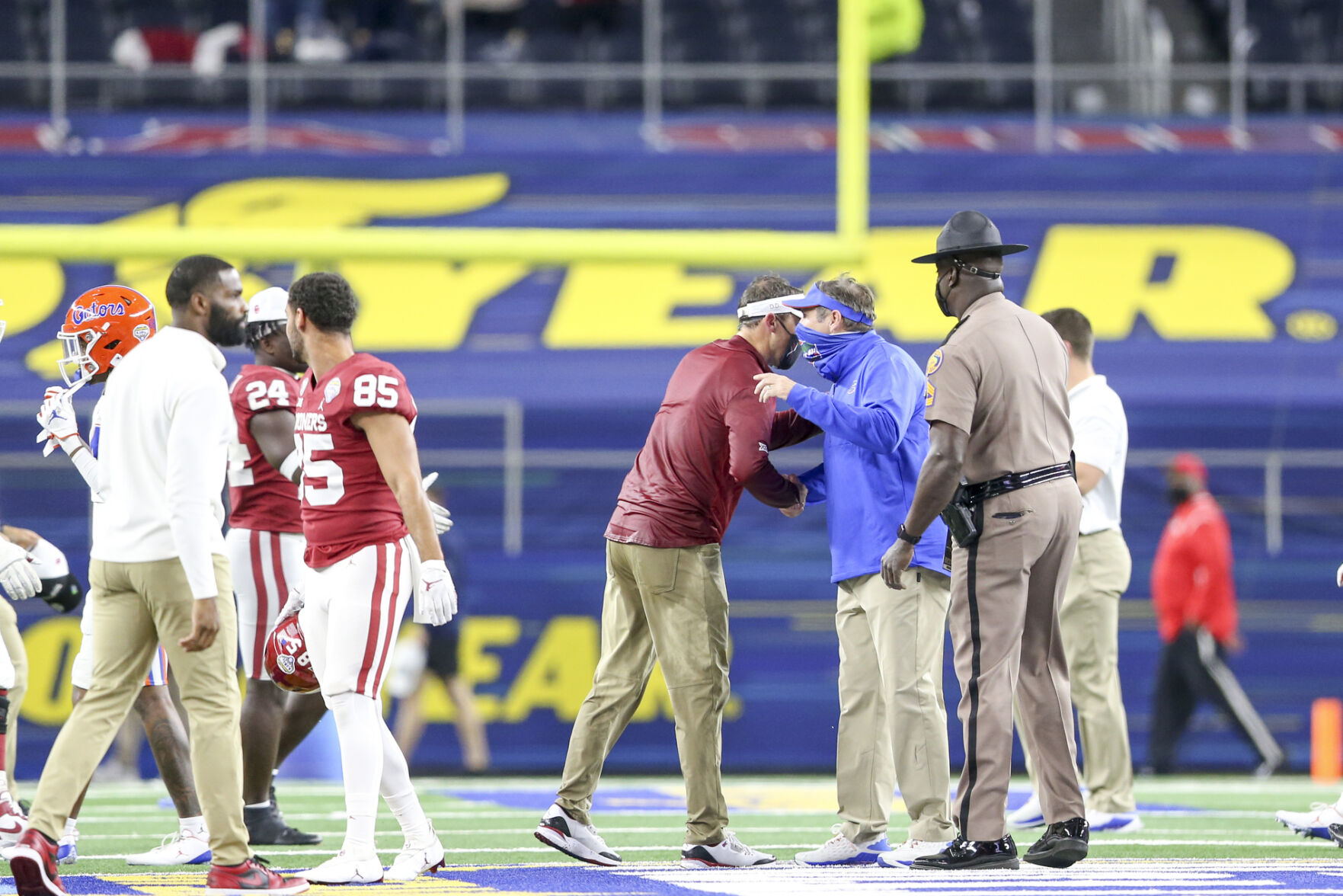 Lincoln Riley responds to Dan Mullen's postgame comments